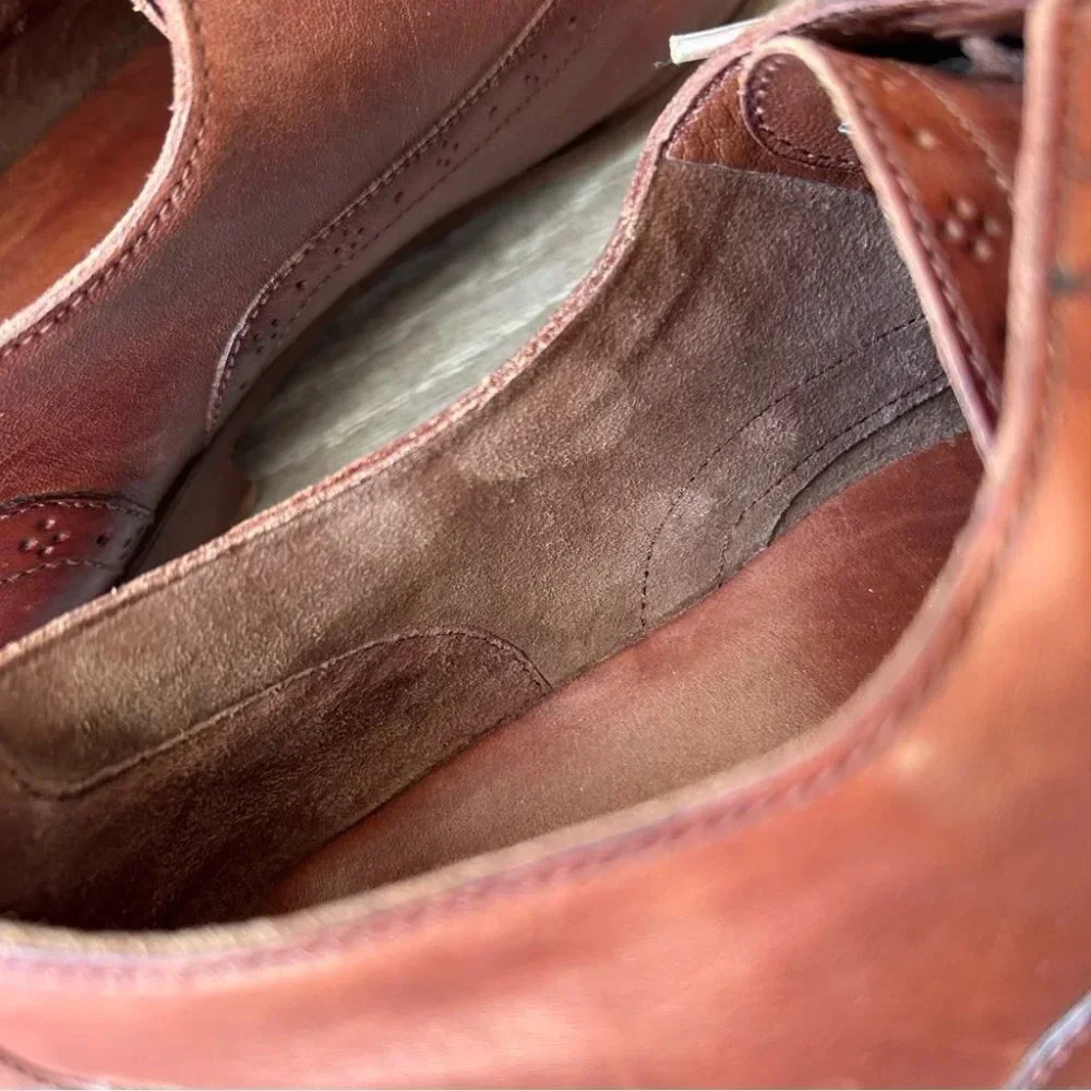Cole Haan Full Leather Lace Up Oxfords in British Tan